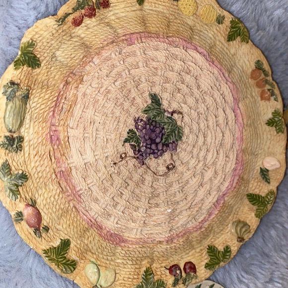 Vintage Albert E Price Miniature Strawberry Tea Set 7 Piece - Picture 6 of 8